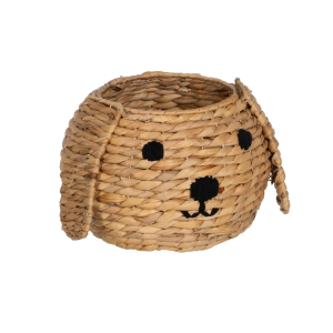 CESTO INFANTIL FIBRA NATURAL DECORACIÓN 27 X 27 X 19 CM