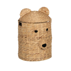 CESTO INFANTIL FIBRA NATURAL DECORACIÓN 39 X 39 X 60 CM
